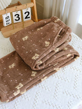 Flannel Print Long Pajama Pants