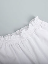 Bubble Sleeve Two Piece Shorts Set