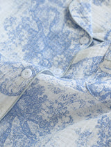 Vintage Printed Cotton Pajama Set