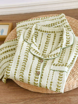 Green Leaves Cotton Pajama Set