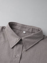 Casual Cotton Shirt & Shorts Set