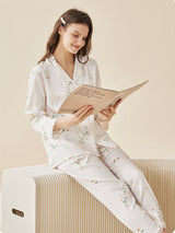 Floral Lace Design Pajama Set