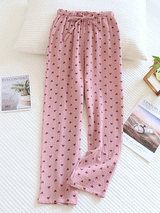 Cotton Hearts Printed Long Pajama Pants