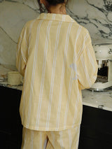 Long Sleeve Cotton Striped Pajamas