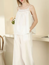 Cotton Lace Camisole Pajama Set