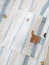 Cute Puppy Bunny Print Pajama Set