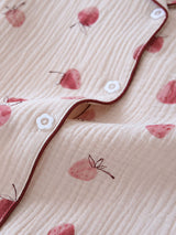 Cherry Printed Long Sleeve Cotton Pajamas