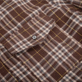 Vintage Long Sleeve Pockets Plaid Striped Shirt