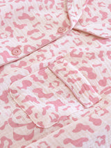 Leopard Long Sleeve Cotton Pajama Set