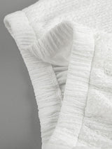 Solid Tie Front Vest & Shorts Set