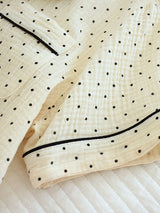 2Pcs Short Sleeve Polka Dots Pajamas