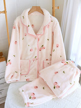 Flannel Long Sleeve Pajama Set