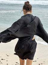 Casual Cotton Shirt & Shorts Set