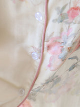 Floral Butterfly Long Sleeve Cotton Pajama Set