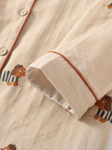 Cotton Dachshund Couple Pajama Set