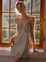 Satin Lace Camisole Nightgown