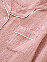 Cotton Stripe Button Down Nightgown