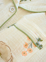 Cotton Cartoon Print Pajamas Set