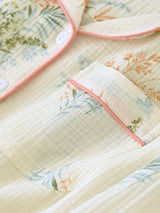 Two Pieces Floral Long Sleeve Pajamas