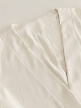 Slit Long Sleeve Tie Waist Dress