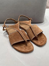 Vintage Suede Flat Sandals