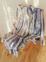 Vintage Painting Long Sleeve Pajamas