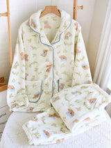 Flannel Long Sleeve Pajama Set