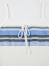 Color Block Crop Cami Top & Pants Two Piece Set