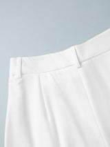 Tailored Button Fly Women Shorts