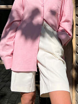 Tailored Button Fly Women Shorts