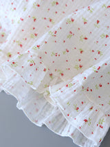 Small Flowers Sleeveless Pajama Set