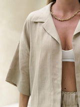 Button Down Shirt With Long Pants Set