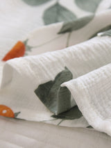 2Pcs Cherry Tomato Kimono Pajama Set