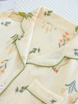 Cotton Cartoon Print Pajamas Set