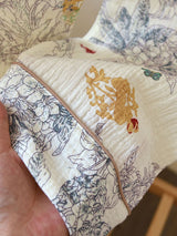 Vintage Print Cotton Pajama Set