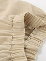 Linen Sleeveless Top With Split Pants Set