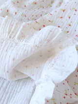 Small Flowers Sleeveless Pajama Set