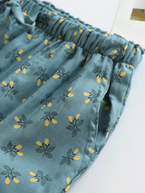 Vintage Floral Printed Long Pajama Pants