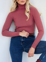 Turtleneck Knit Pullover