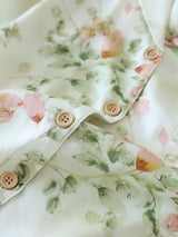 Printed Short Sleeve Women Pajama Set