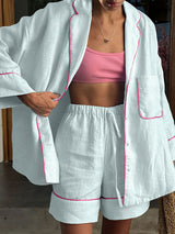 Colorblock Casual Two Piece Set