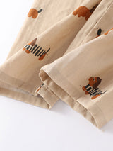 Cotton Dachshund Couple Pajama Set