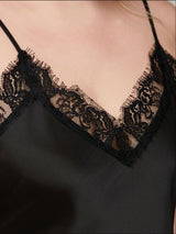 Kafiloe Plus Size Lace Trim Nightgown