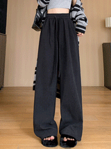 Drawstring Wide Leg Long Pants