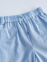 Ruffled Bubble Sleeve Two Piece Pants Set