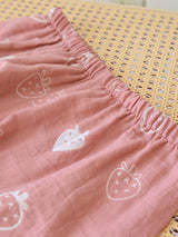 Strawberry Long Sleeve Cotton Pajama Set