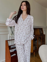 Modal Floral Long Sleeve Pajama Set