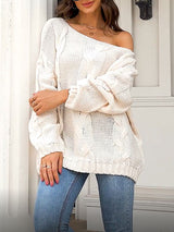 Loose Cable Knit Sweater