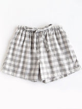 Summer Plaid Drawstring Shorts