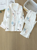 2Pcs Dandelion Printed Pajama Set